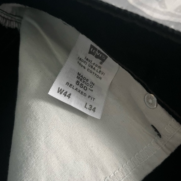 Men’s Black Jeans Levi’s 550 - Picture 4 of 4